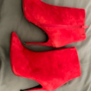 Aldo Shoes - Red felt booties Aldo Shoes - Red felt booties